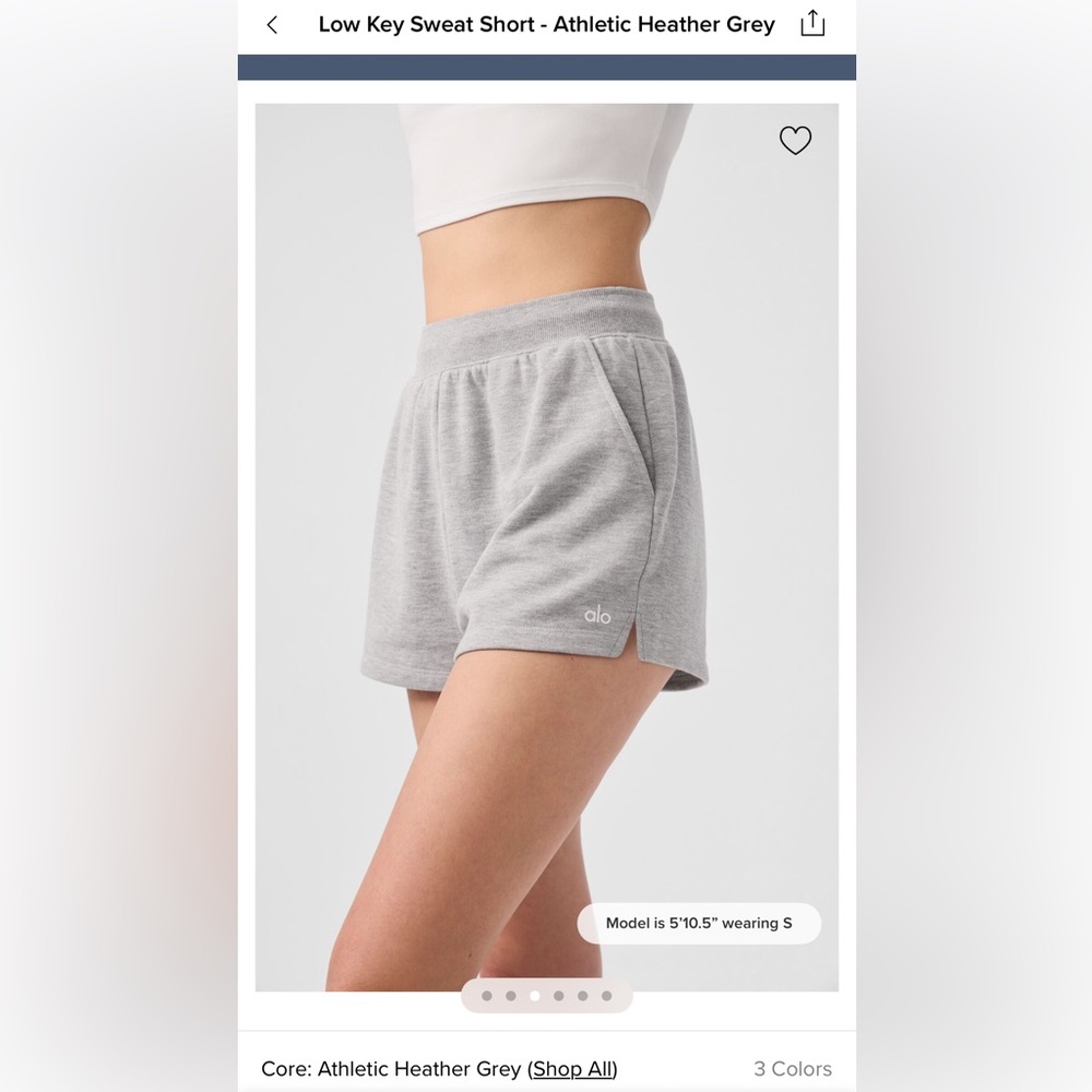 ALO Yoga Gray Shorts